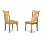 HomeStock Belmont Set da pranzo 5 pezzi con un tavolo da cucina e 4 sedie da cucina con seduta in legno in rovere