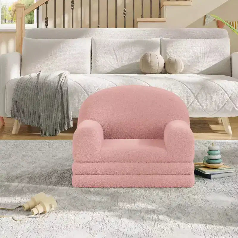 Divano 2-in-1 COZONY, Divano Pieghevole per Bambini da Poltrona a Lettino, Sedia in Schiuma