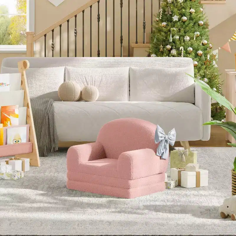 Divano 2-in-1 COZONY, Divano Pieghevole per Bambini da Poltrona a Lettino, Sedia in Schiuma
