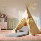 Divano 2-in-1 COZONY, Divano Pieghevole per Bambini da Poltrona a Lettino, Sedia in Schiuma