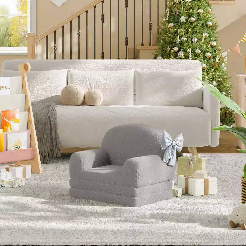 Divano 2-in-1 COZONY, Divano Pieghevole per Bambini da Poltrona a Lettino, Sedia in Schiuma