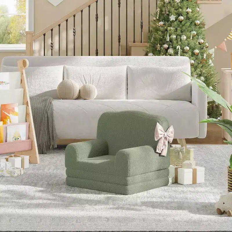 Divano 2-in-1 COZONY, Divano Pieghevole per Bambini da Poltrona a Lettino, Sedia in Schiuma