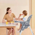 Acekool Baby High Chair for Toddlers, Foldable Adjustable Height & Recline Highchair with Removable Tray for Easy Cleaning, Purple
