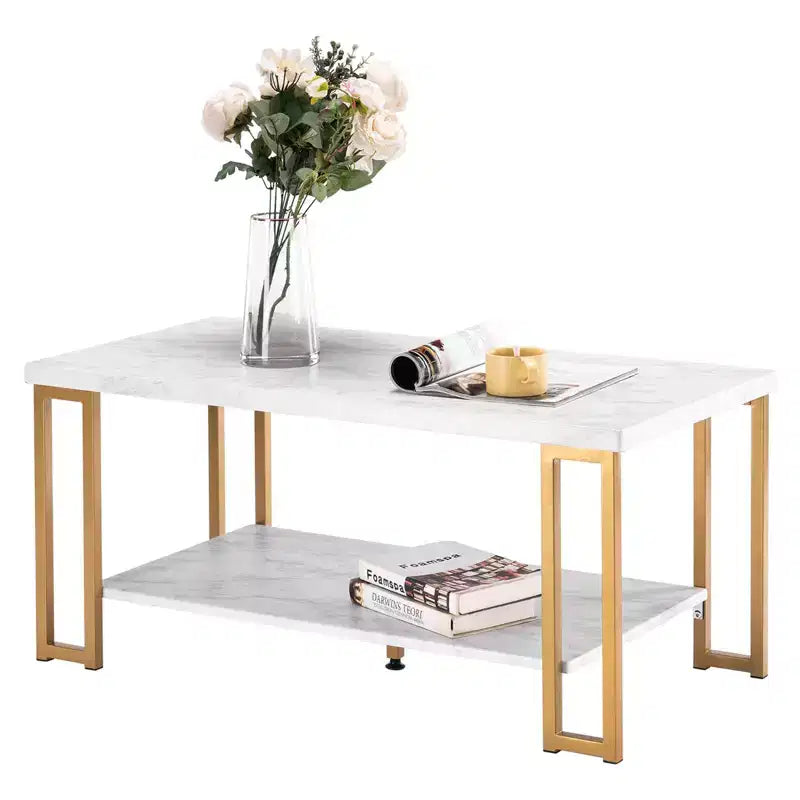 Karl Home Marble Top Coffee Table