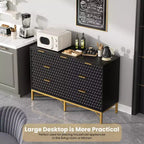 Comò moderno a 7 cassetti con piano largo e cassetti profondi. Un ampio cassettone in legno per camera da letto, corridoio o soggiorno.