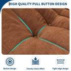 69 Inch Teddy Sofa,Loveseat Bean Bag Couch with Deep Seat,Upholstered Couches for Living Room,Bedroom,Apartment