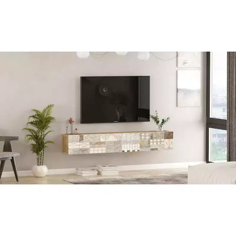Mobile TV HomeStock - Mobile da Soggiorno con Ripiani e Ante Contenitore