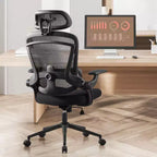 Sedia da Ufficio Moderna Regolabile Okak con Poggiatesta e Supporto Lombare, Sedia Girevole Ergonomica per Ufficio, Studio, Atelier