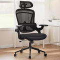 Okak Modern Adjustable Computer Desk Chair with Headrest & Lumbar Support,Ergonomic Swivel Task Chair for Office,Study,Studio