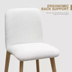 MAYEERTY Dining Chair Wood Leg for Kitchen Dining Area