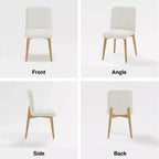 MAYEERTY Dining Chair Wood Leg for Kitchen Dining Area