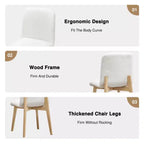 MAYEERTY Dining Chair Wood Leg for Kitchen Dining Area
