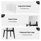 MAYEERTY Dining Chair Wood Leg for Kitchen Dining Area