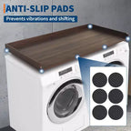TROPOW Walnut Laundry Countertop C Waterproof Washer/Dryer Cover with 2.75 Edge Rails & Anti-Slip Pads for Laundry Room Storage