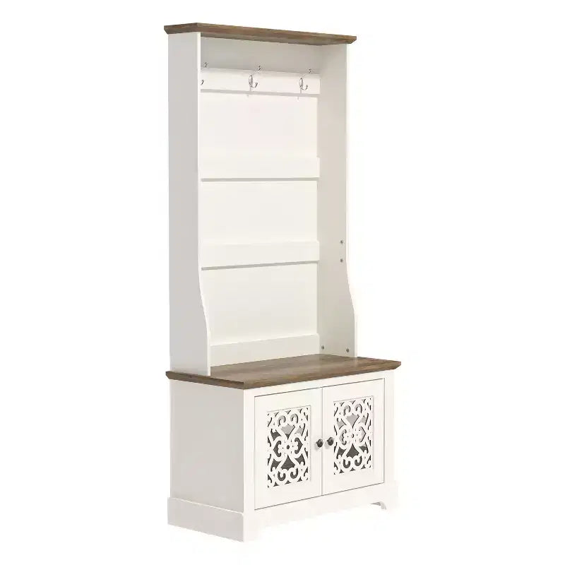 Galano Calidia Cizens Hall Tree - Ivory