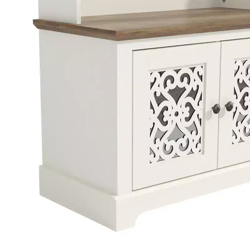 Galano Calidia Cizens Hall Tree - Ivory