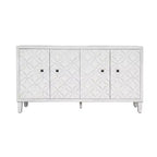 GDFStudio Sophia Madia moderna a buffet da 152 cm con 4 ante e ripiani regolabili