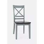 Jofran, Set di 2 sedie da pranzo Asbury Park in legno massello stile "farmhouse" con schienale a croce
