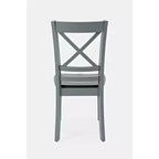 Jofran, Set di 2 sedie da pranzo Asbury Park in legno massello stile "farmhouse" con schienale a croce