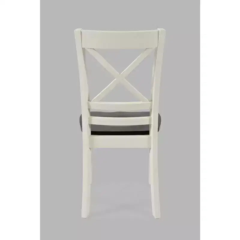 Jofran, Set di 2 sedie da pranzo Asbury Park in legno massello stile "farmhouse" con schienale a croce