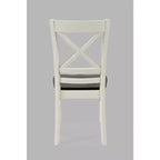 Jofran, Set di 2 sedie da pranzo Asbury Park in legno massello stile "farmhouse" con schienale a croce