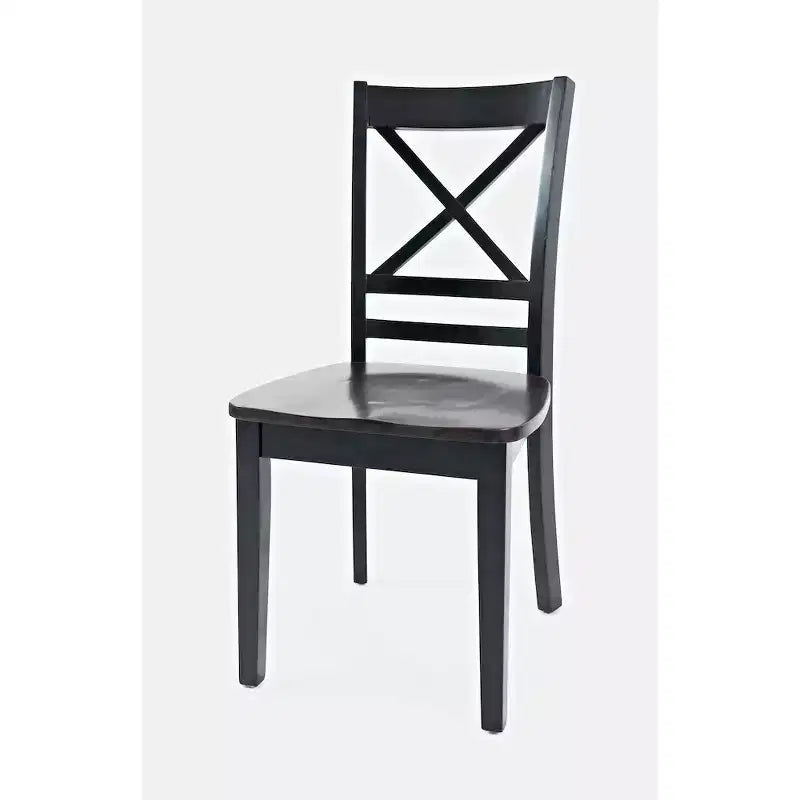 Jofran, Set di 2 sedie da pranzo Asbury Park in legno massello stile "farmhouse" con schienale a croce