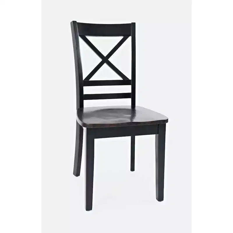 Jofran, Set di 2 sedie da pranzo Asbury Park in legno massello stile "farmhouse" con schienale a croce