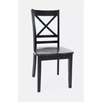 Jofran, Set di 2 sedie da pranzo Asbury Park in legno massello stile "farmhouse" con schienale a croce