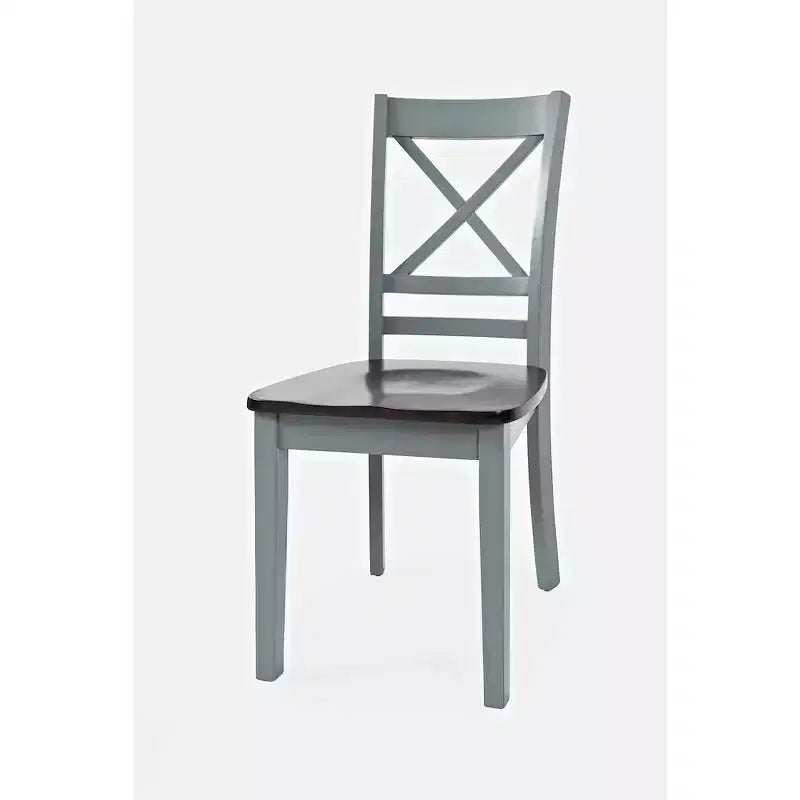 Jofran, Set di 2 sedie da pranzo Asbury Park in legno massello stile "farmhouse" con schienale a croce