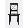 Jofran, Set di 2 sedie da pranzo Asbury Park in legno massello stile "farmhouse" con schienale a croce