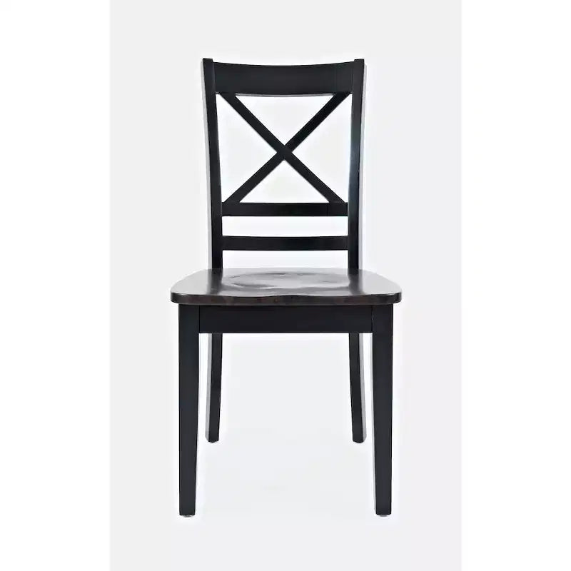 Jofran, Set di 2 sedie da pranzo Asbury Park in legno massello stile "farmhouse" con schienale a croce