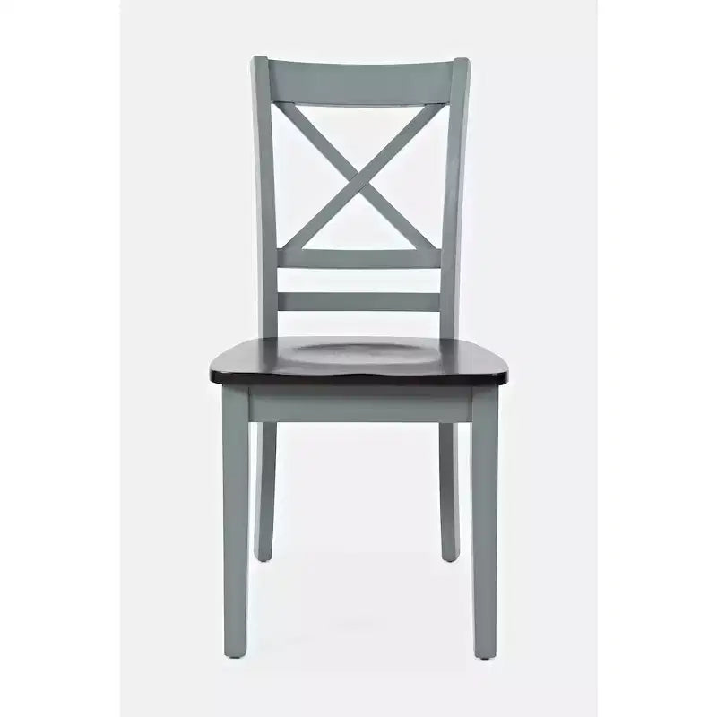 Jofran, Set di 2 sedie da pranzo Asbury Park in legno massello stile "farmhouse" con schienale a croce