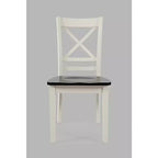 Jofran,Asbury Park Solid Wood Farmhouse Cross-Back Dining Chair (Set of 2)