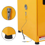 Armadietto di sicurezza infiammabili 17 x 17 x 18 pollici, 11 galloni, armadi di stoccaggio per materiali pericolosi in acciaio zincato