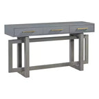 Okak 57IN Elegant Console Table with Unique Legs Design, Entryway Table with 3 Drawers and Metal Handles, Hallway Table for Living Room, Foyer