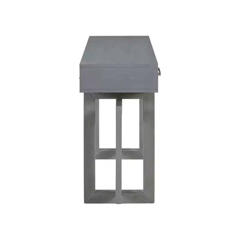 Okak 57IN Elegant Console Table with Unique Legs Design, Entryway Table with 3 Drawers and Metal Handles, Hallway Table for Living Room, Foyer
