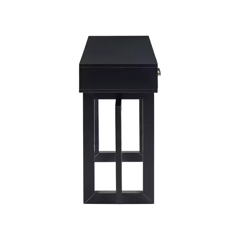 Okak 57IN Elegant Console Table with Unique Legs Design, Entryway Table with 3 Drawers and Metal Handles, Hallway Table for Living Room, Foyer