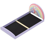 Costway Letto Basso Singolo con Tappetino in Tessuto Oxford 210D, Slat di Supporto Centrale, Viola/Blu