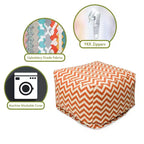 Majestic Home Goods,Pouf Ottomano Chevron