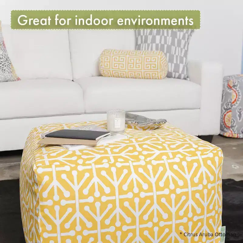 Majestic Home Goods,Pouf Ottomano Chevron