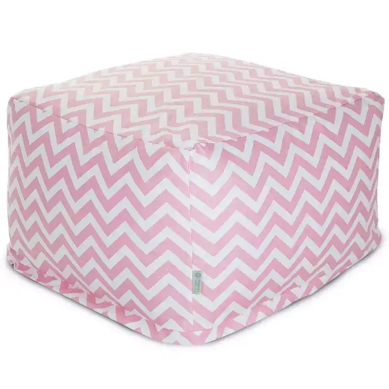 Majestic Home Goods,Ottoman Pouf Chevron