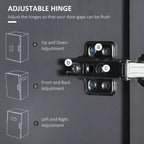 Dispensa da cucina autoportante da 72 pollici, armadio alto con 4 ante, cassetto e ripiani regolabili per sala da pranzo