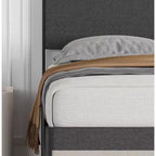 COZONY Struttura Letto Imbottita con Cassetti, Letto a Piattaforma con Testiera e Spazio Sotto il Letto