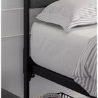 COZONY Struttura Letto Imbottita con Cassetti, Letto a Piattaforma con Testiera e Spazio Sotto il Letto