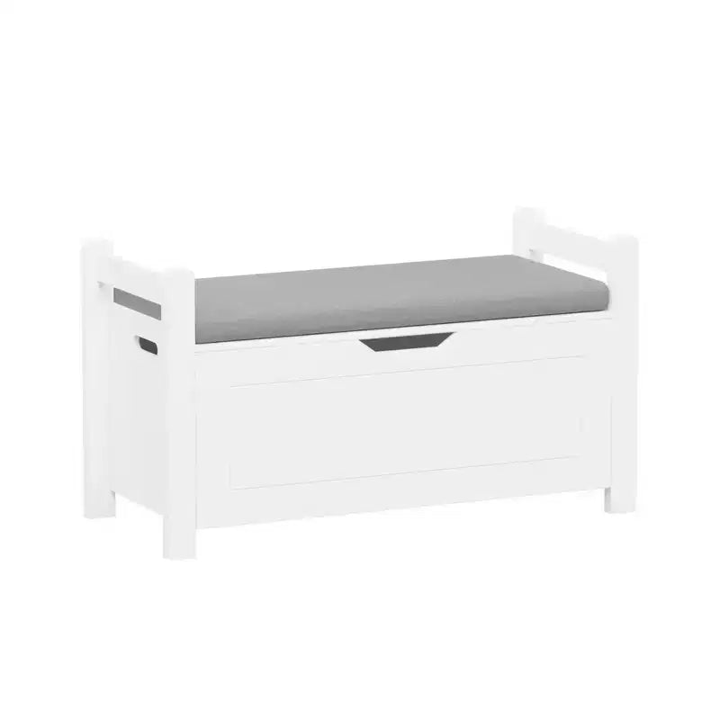 Whisen Kids Toy Box Chest, Toy Storage Organizer Trunk, Large Storage Cabinet with Cushion Seat Bench/Flip-Top Lid