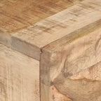 Side Table Brown Solid rough mango wood Small Durable