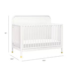 Culla convertibile 4-in-1 Namesake Brimsley Tambour - Bianco caldo