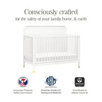 Culla convertibile 4-in-1 Namesake Brimsley Tambour - Bianco caldo