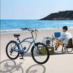 Whisen 26 Adult Outdoor Bikes with Steel Frame Low Swooping Frame, 7-Speed Gear, Front and Rear V brakes