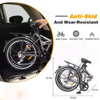 Whisen 24 Folding City Bike, Adult Bicycles with Shimano 7-Speed, Steel Frame